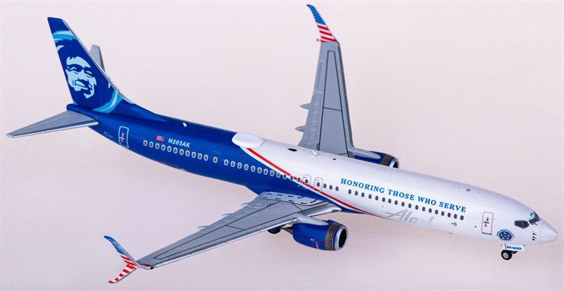 NG Models Alaska Airlines Boeing 737-900ER N265AK 1:400 Diecast Model view 3