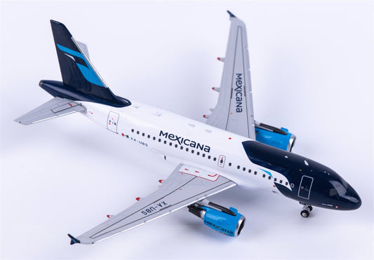 NG Models Mexicana Airbus A318 XA-UBS 1:400 Diecast Model view 1