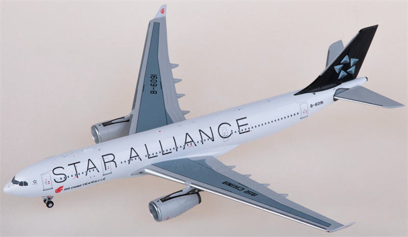 NG Models Air China for Airbus A330-200 B-6091 Star Alliance 1:400 Airplane Pre-built  Airliner Model Display