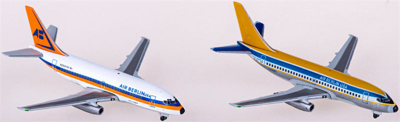 Herpa Air Berlin Boeing 737-200 N2941W & N491WC ILA2022 2ps a set 1:500 Diecast Model view 3