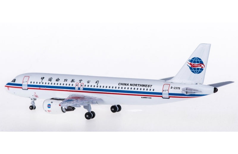 FLOZ China Northwest Airlines Airbus A320 B-2378 1:400 Aircraft Pre-built  Airliner Model Display