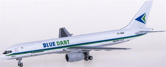 NG Models Blue Dart Aviation for Boeing 757-200PCF VT-BDA 1:400 Airplane Pre-built  Airliner Model Display