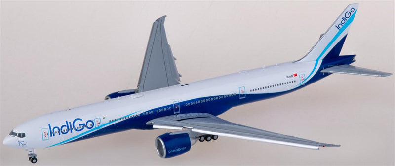 JC Wings IndiGo Boeing 777-300ER TC-LKD Flaps Down 1:400 Diecast Model view 2