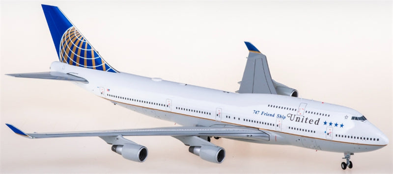 JC Wings United Airlines Boeing 747-400 N118UA 1:200 Diecast Model view 1