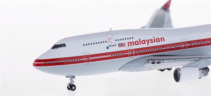 bigbird Malaysia Airlines for Boeing 747-400 9M-MPP Retro Livery 1:400 Airplane Pre-built  Airliner Model Display