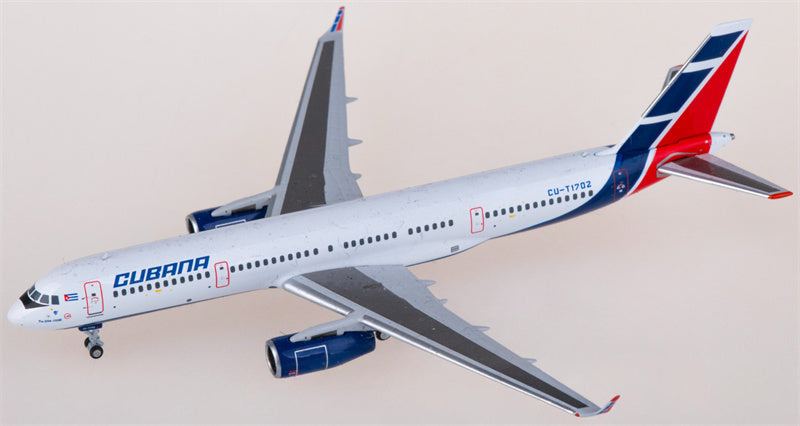 NG Models Cubana for Tupolev TU-204-100E CU-T1702 1:400 Airplane Pre-built  Airliner Model Display