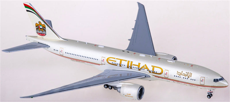 JC Wings Etihad Airways Boeing 777-200LR A6-LRB + Aviationtag 1:400 Diecast Model view 3