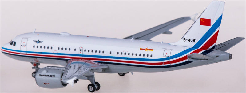 JC Wings PLAAF for Airbus A319 B-4091 1:400 Airplane Pre-built  Airliner Model Display