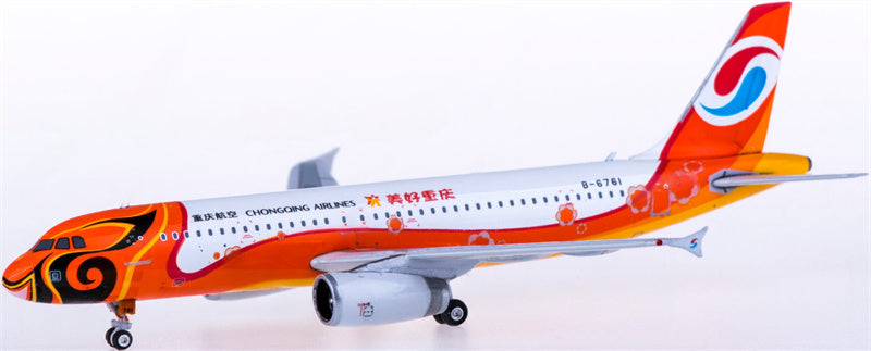 Phoenix Chongqing Airlines Airbus A320 B-6761 1:400 Diecast Model view 1