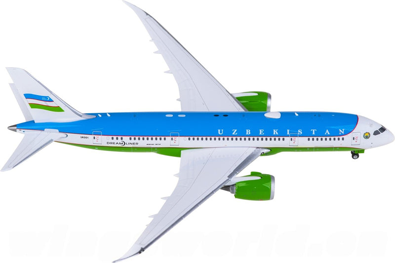 Phoenix Uzbekistan Special Aircraft for Boeing 787-8 UK001 1:400 Airplane Pre-built  Airliner Model Display
