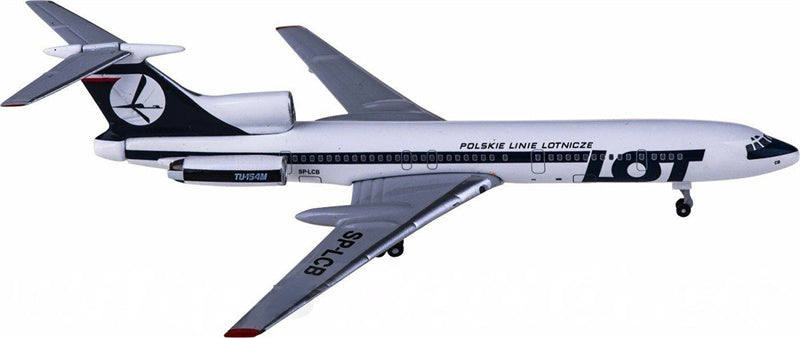 AeroClassics LOT Tupolev Tu-154 SP-LCB 1:400 Diecast Model view 1