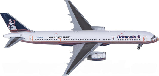 JC Wings Britannia Boeing 757-200 G-BYAK 1:400 Diecast Model view 1