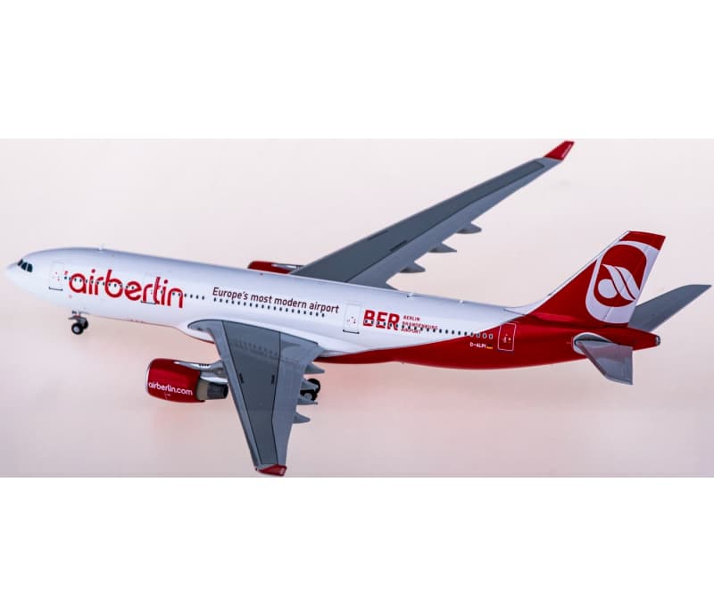 JC Wings Air Berlin Airbus A330-200 D-ALPI Berlin Brandenburg Airport 1:400 Aircraft Pre-built  Airliner Model Display