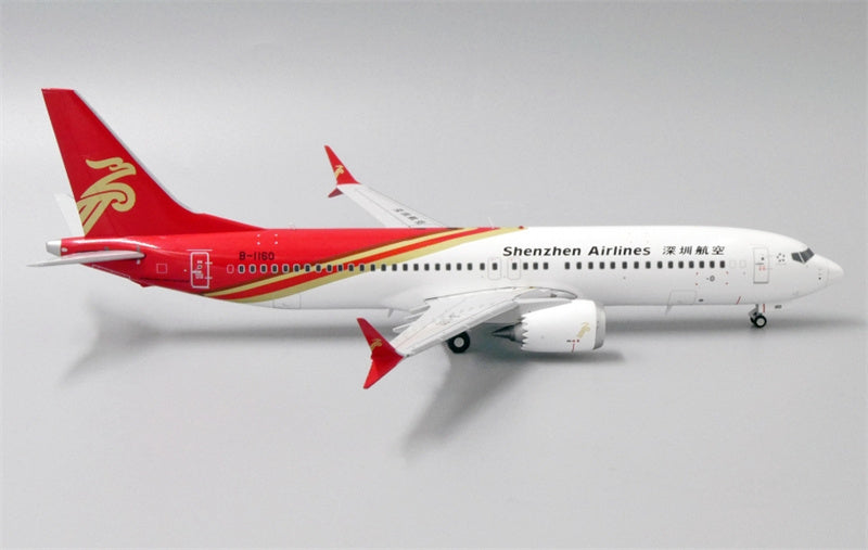 JC Wings Shenzhen Airlines Boeing 737 MAX 8 B-1160 1:200 Diecast Model view 3