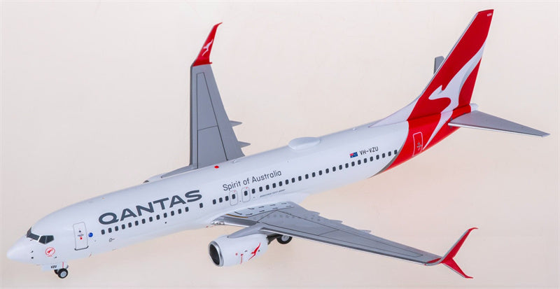 NG Models Qantas Boeing 737-800 VH-VZU 1:200 Aircraft Pre-built  Airliner Model Display