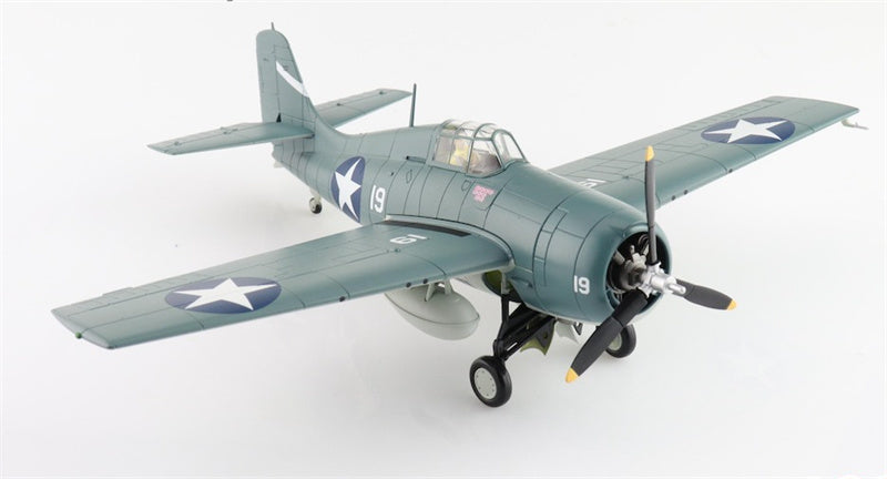 HOBBY MASTER F4F-4 Wildcat US Navy Battle of Santa Cruz white 19 Lt. Swede Vejtasa VF-10 USS Enterprise Oct 1942 1:48 Aircraft Pre-built Model