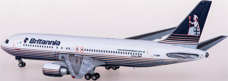 JC Wings Britannia Boeing 767-200ER G-BRIF 1:400 Diecast Model view 2