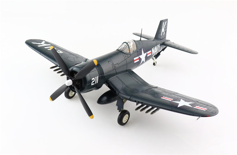 HOBBY MASTER F4U-4 Corsair White 211 97231 flown by Ensign Jesse L. Brown VF-32 USS Leyte 4th Dec 1950 1/48 Aircraft Pre-built Model