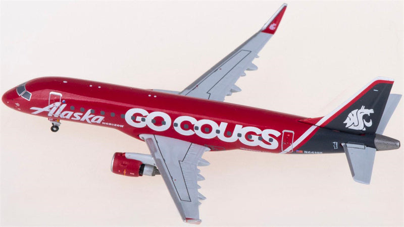 Geminijets Alaska Airlines Embraer ERJ-175LR N661QX 1:400 Aircraft Pre-built  Airliner Model Display
