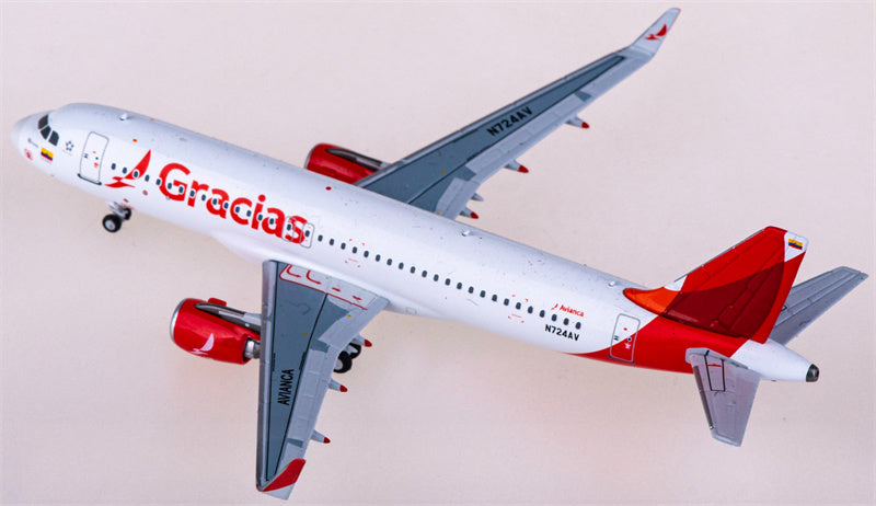 NG Models Avianca Airbus A320 N724AV 1:400 Diecast Model view 3