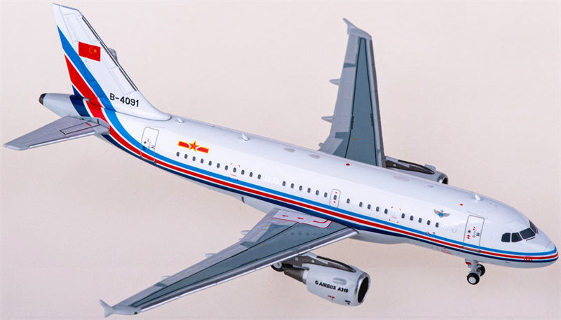 NG Models PLAAF Airbus A319 B-4091 1:400 Diecast Model view 4