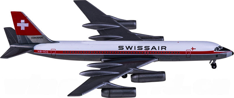 Herpa Swissair Convair 990 HB-ICC 1:500 Diecast Model view 1