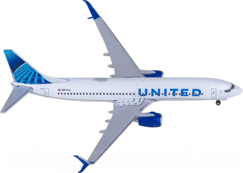 Herpa United Airlines for Boeing 737-800 N87531 1:500 Airplane Pre-built  Airliner Model Display