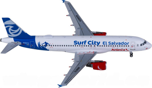 NG Models Avianca for Airbus A320 N686TA 1:400 Airplane Pre-built  Airliner Model Display