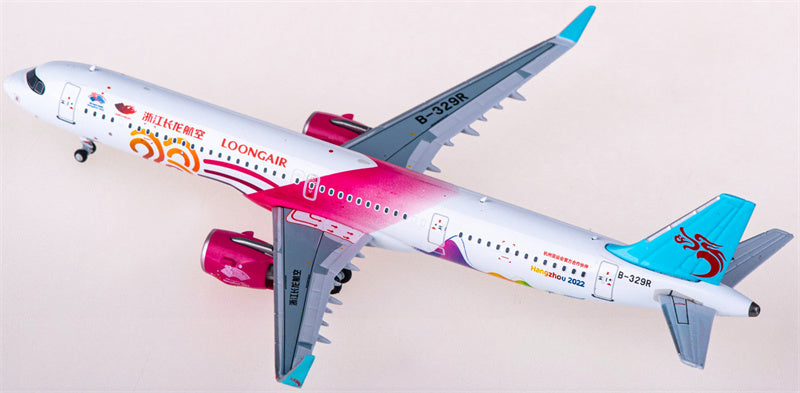 NG Models Loong Air Airbus A321neo B-329R 1:400 Diecast Model view 4