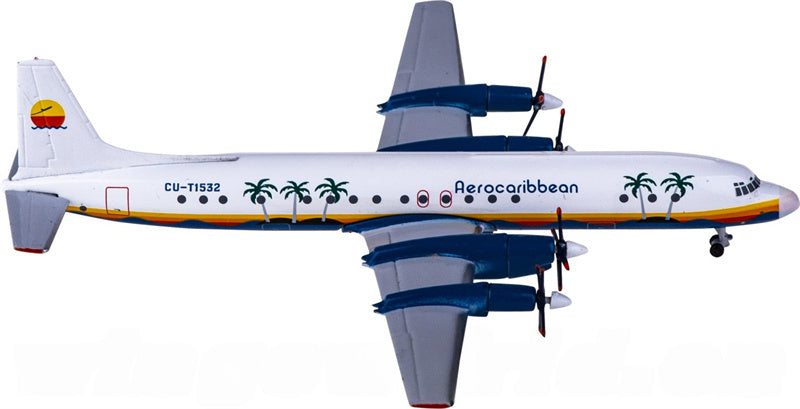 AeroClassics Aero Caribbean Ilyushin Il-18 CU-T1532 1:400 Diecast Model view 1