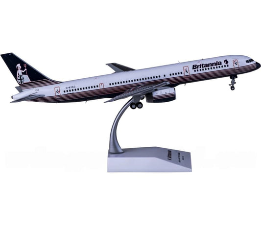 JC Wings Britannia Boeing 757-200 G-BYAC 1:200 Aircraft Pre-built  Airliner Model Display