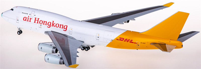 JC Wings Air Hong Kong DHL Boeing 747-400BCF B-HUS 1:200 Diecast Model view 2