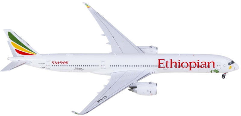 JC Wings Ethiopian Airlines for Airbus A350-1000 ET-BAW 1:400 Airplane Pre-built  Airliner Model Display