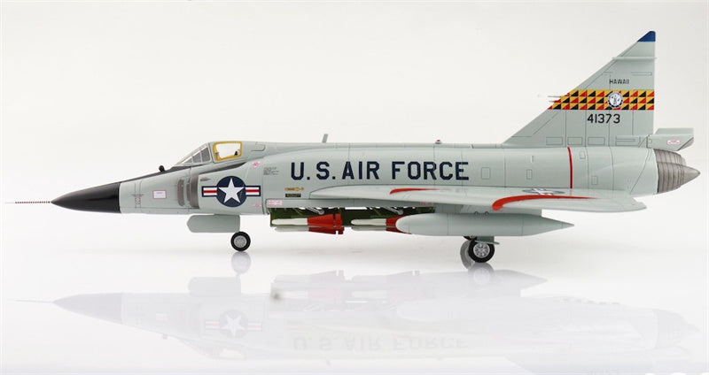 HOBBY MASTER F102A Delta Dagger USAF 54-1373 199th FIS Hawaii ANG 1960s (case X wing) 1:72 Aircraft Pre-built Model