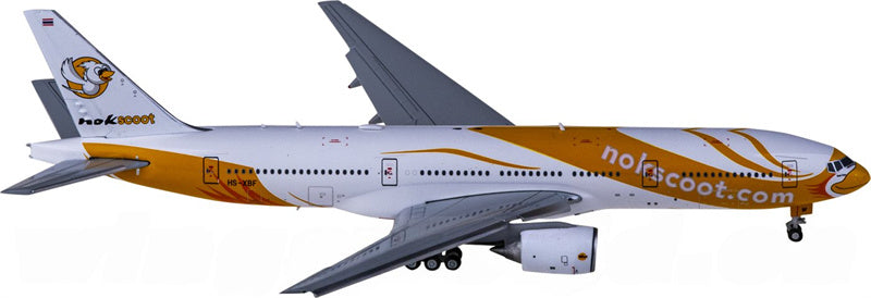 JC Wings NokScoot Boeing 777-200ER HS-XBF Flaps Down 1:400 Diecast Model view 1