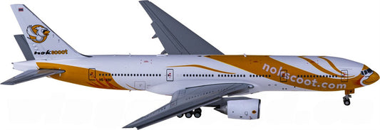JC Wings NokScoot Boeing 777-200ER HS-XBF Flaps Down 1:400 Diecast Model view 1