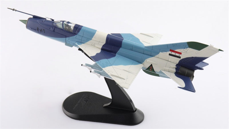 HOBBY MASTER MIG21bis Iraqi AF Sea Camouflage 9th Sqn. Jalibah Sept 1986 1:72 Aircraft Pre-built Model