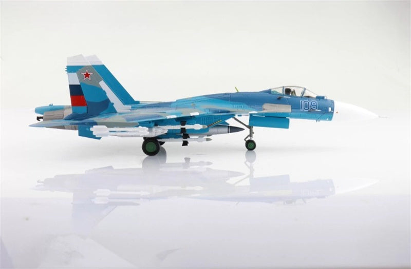 HOBBY MASTER Su-27K Sea Flanker Bort 109 aircraft carrier Admiral Kuznetsov Mediterranean Sea 1996 (with KH-41 Moskit missile) 1:72 Airplane Pre-built Model