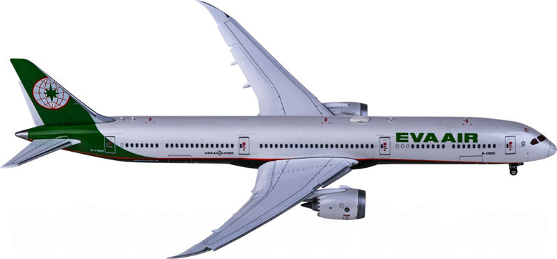 JC Wings EVA Air Boeing 787-10 Dreamliner B-17802 Flaps Down 1:400 Diecast Model view 3