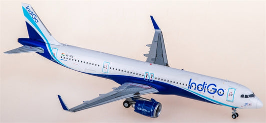JC Wings Indigo Airlines for Airbus A321neo VT-ICQ 1:200 Aircraft Pre-built  Airliner Model Display
