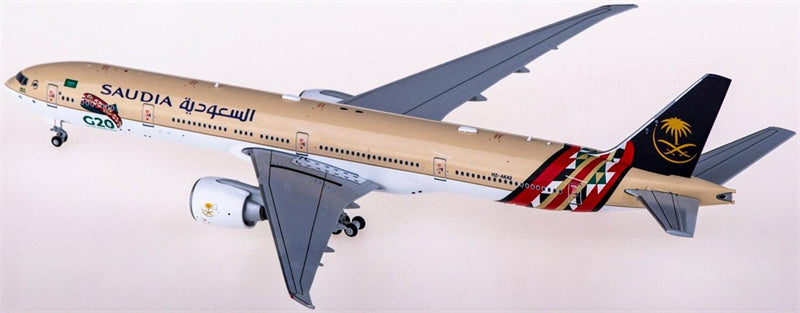 JC Wings Saudia Boeing 777-300ER HZ-AK42 1:400 Diecast Model view 3