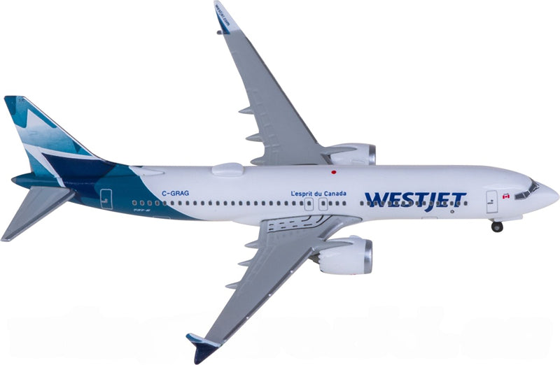 Herpa WestJet Boeing 737 MAX 8 C-GRAG 1:500 Diecast Model view 1