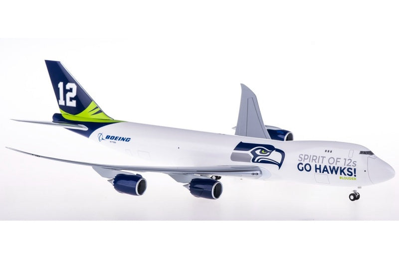 Hogan Seattle Seahawks Boeing 747-8F N770BA 1:200 Aircraft PLUG-IN  Airliner Model Display