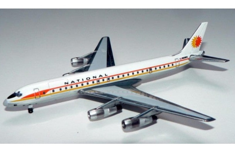 AeroClassics National Airlines Douglas DC-8-54 N108RD 1:400 Aircraft Pre-built  Airliner Model Display