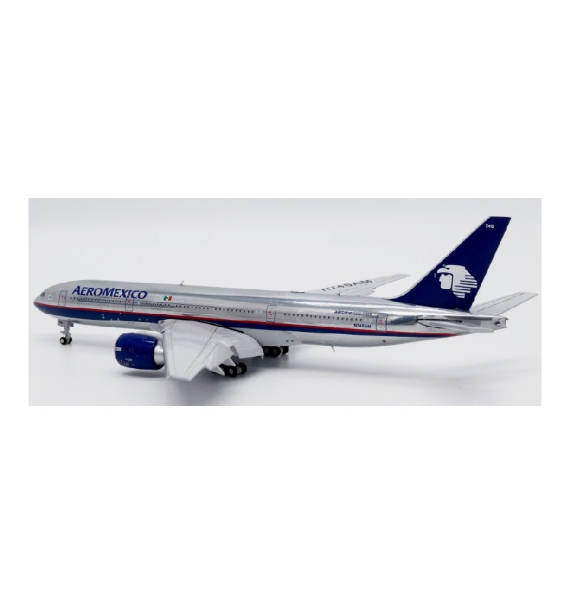 JC Wings 1:400 Aeromexico Boeing 777-200 N746AM Flaps Down DIECAST Model