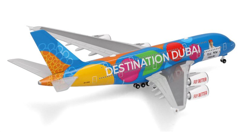 Herpa 1:500 Emirates Airbus A380 A6-EEW Model