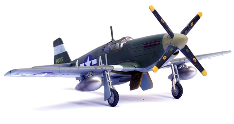 FLOZ US P-51B Mustang fighter jet DINGHAO 365 Air Squadron 1:72 Aircraft Pre-built Model