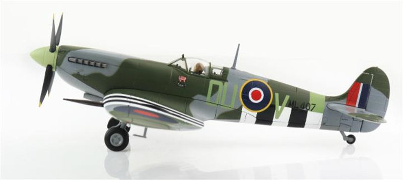 HOBBY MASTER Spitfire Mk.IXe ML407, flown by F/O Johnnie Houlton, 485 (NZ) Squadron, France, September 1944 1/48 Aircraft Pre-built Model