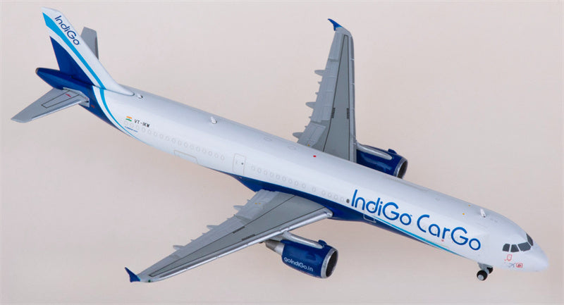 JC Wings Indigo Cargo Airbus A321P2F VT-IKW 1:400 Diecast Model view 4