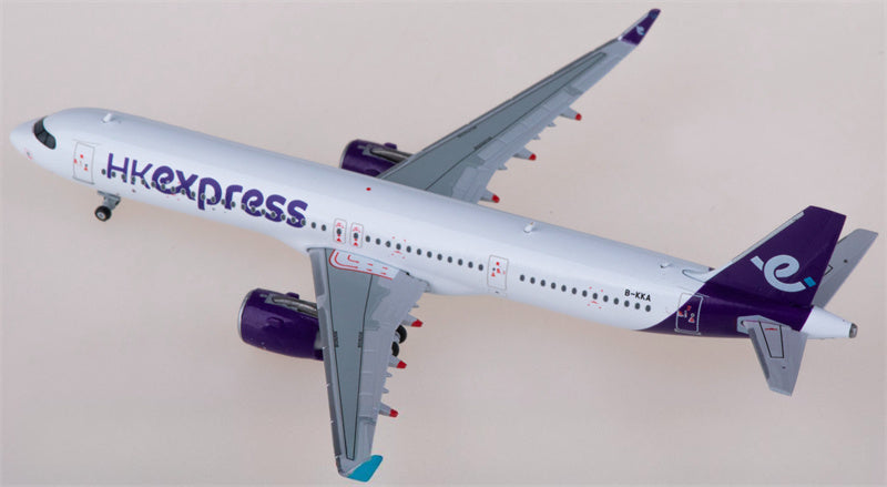 JC Wings HK Express for Airbus A321neo B-KKA 1:400 Airplane Pre-built  Airliner Model Display